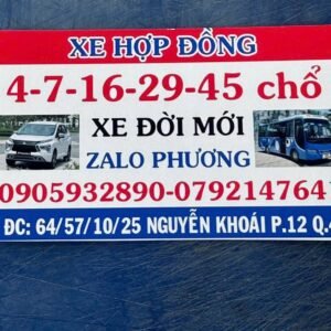 CHO THUÊ XE 🚘(4 - 7 - 16 -18- 29 -45 CHỖ)       ✅Xe 1 chiều hoặc 2 chiều từ TPHCM  - các tỉnh                                                         📍(Có TÀI XẾ)